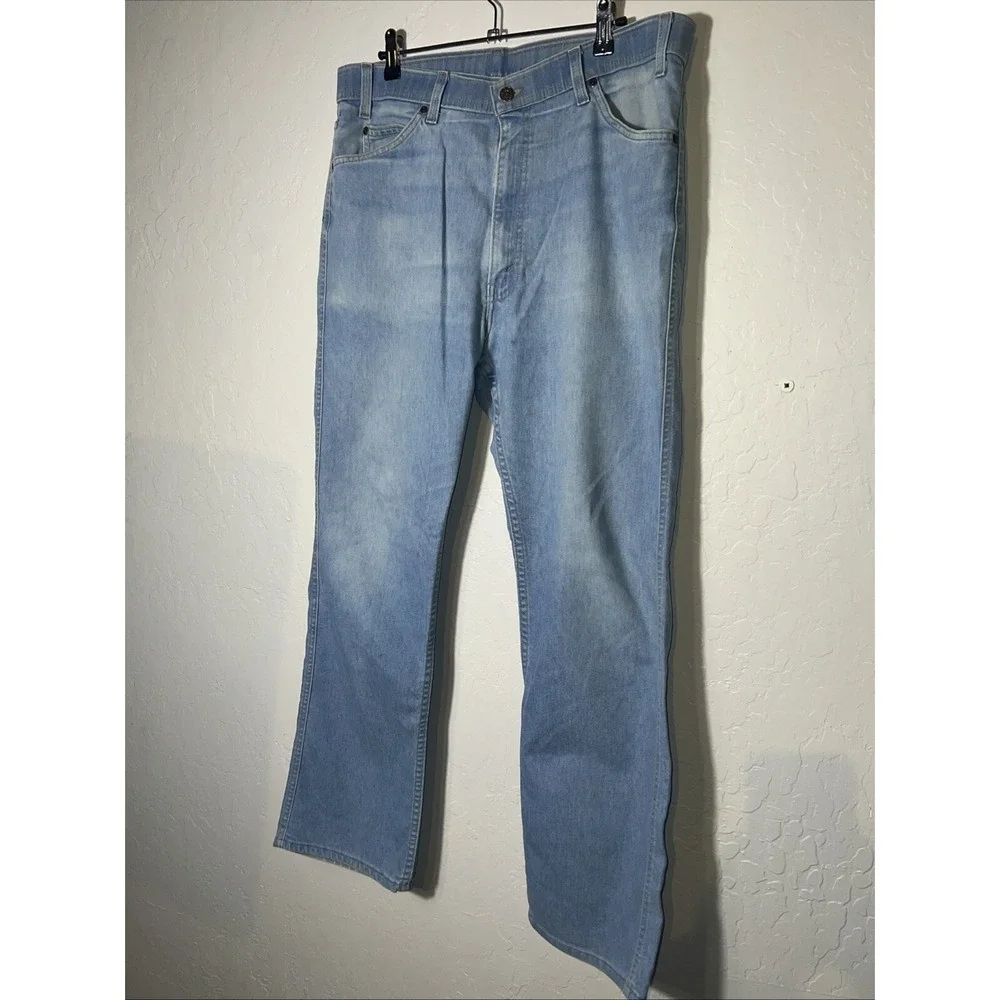 Vintage 80s Levi's Light Blue Denim Jeans USA Brown Tab‎ 38x32 Excellent ✅ (278)